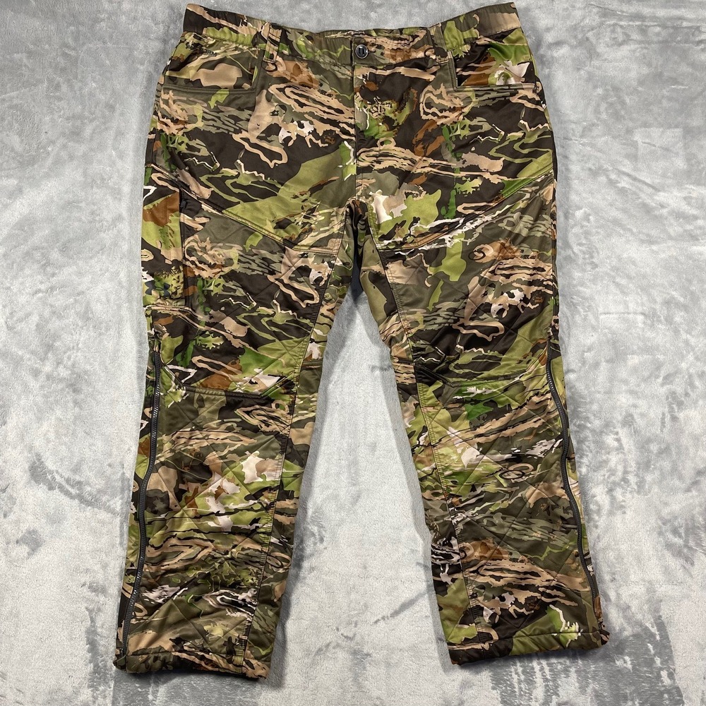 Under Armour MENS XXL‎ UA Storm Infrared Coldgear Forest Camo Insulated Pants